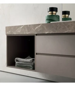 Composizione Per Il Bagno Bg004 Di Compab, Personalizzabile E Componibile, Made In Italy.