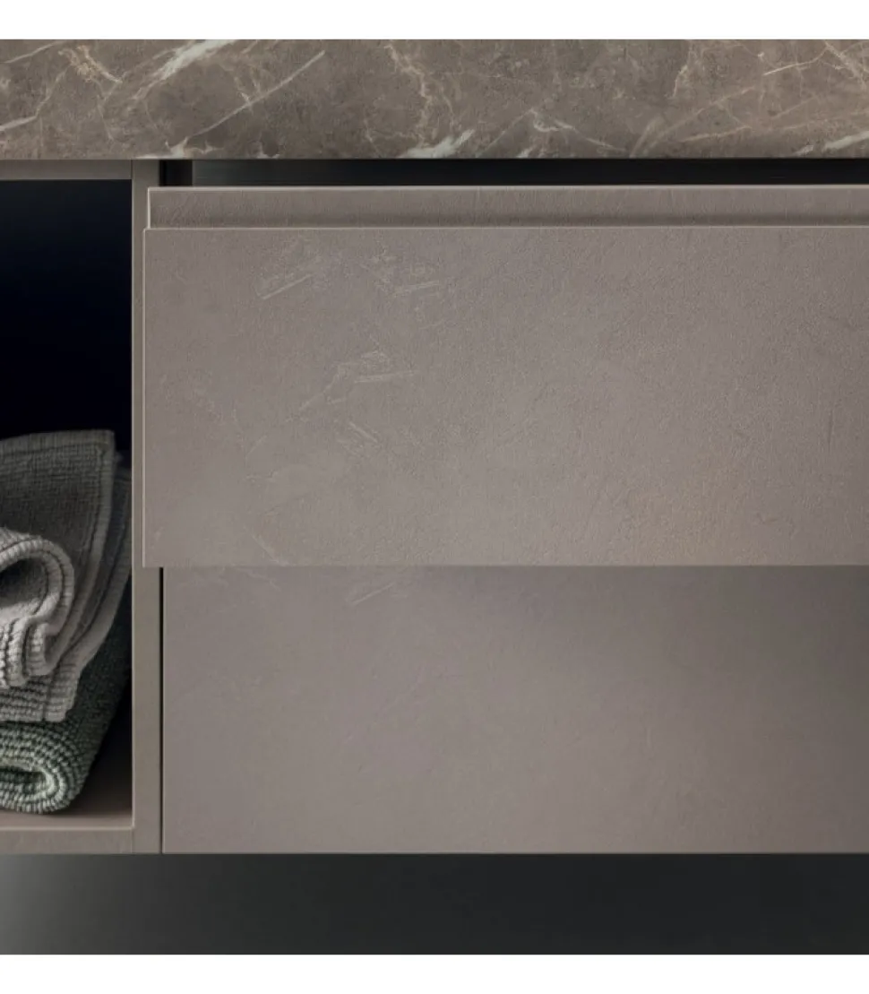 Composizione Per Il Bagno Bg004 Di Compab, Personalizzabile E Componibile, Made In Italy.