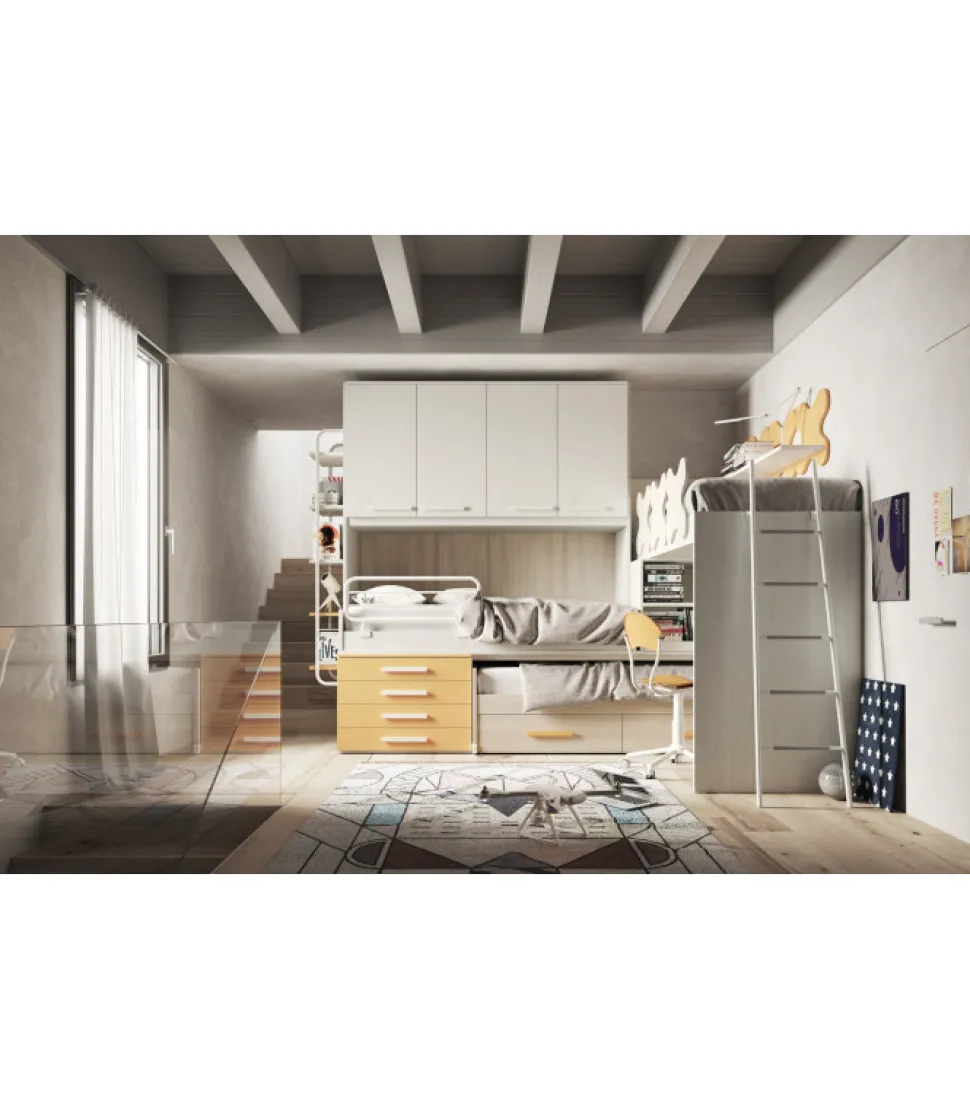 Composizione Pronta Per Cameretta Tripla