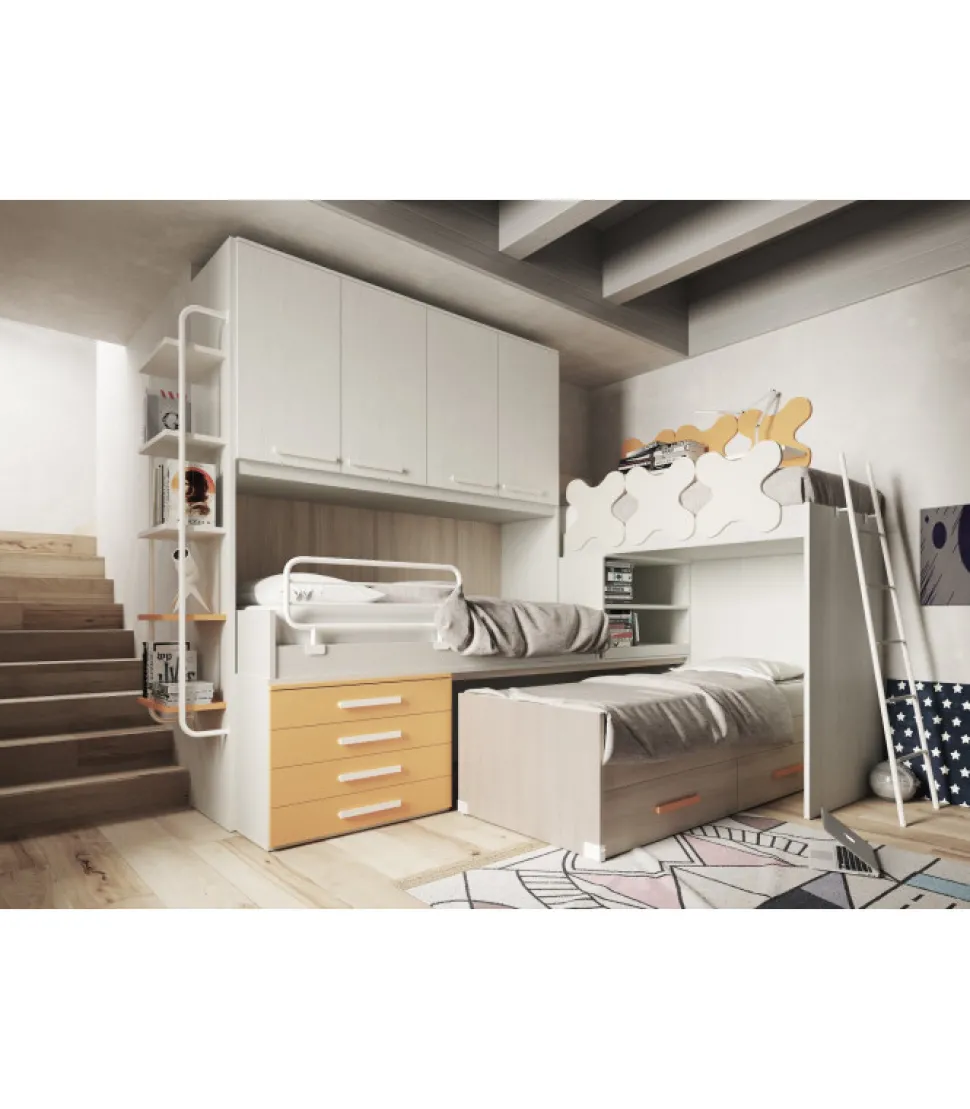 Composizione Pronta Per Cameretta Tripla