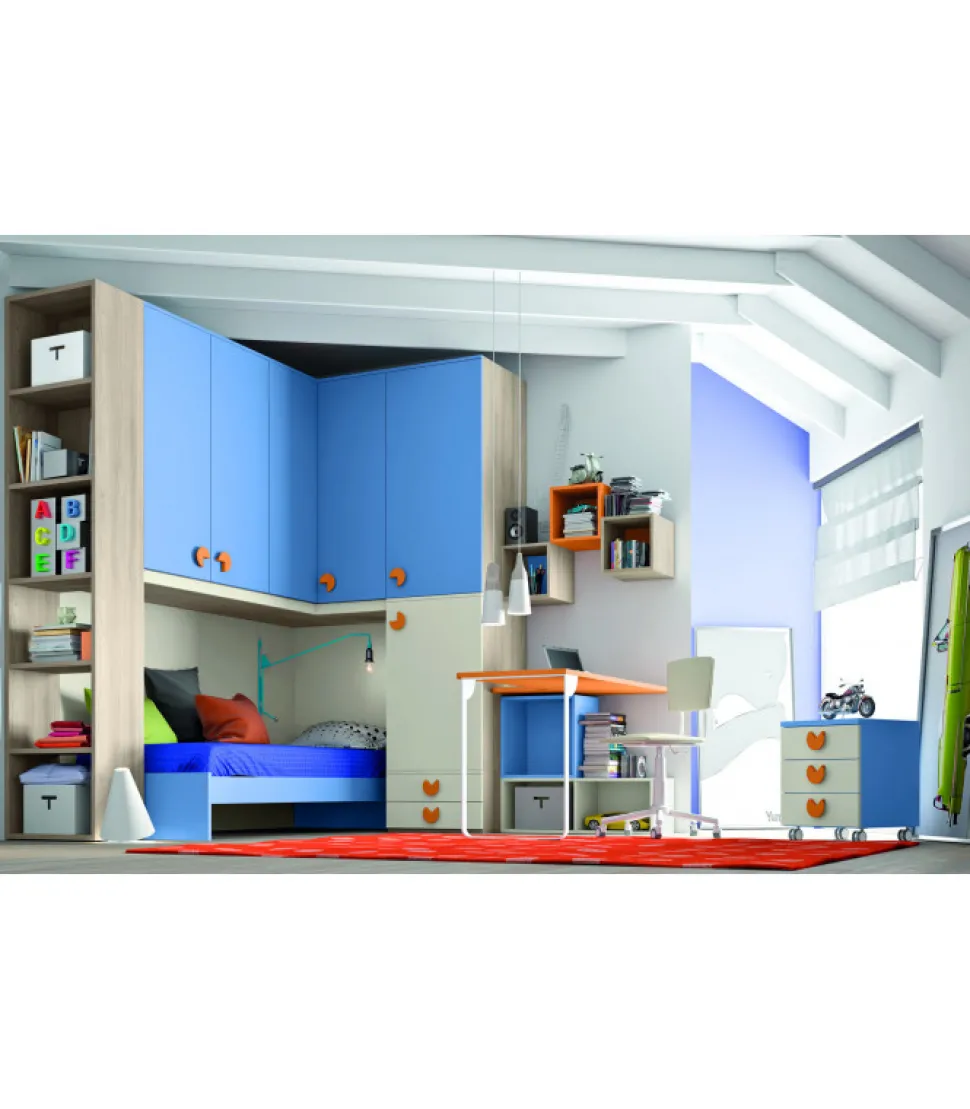 Composizione Pronta Per Cameretta Singola