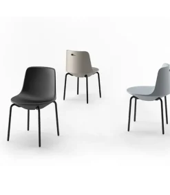 Con Scocca In Polietilene E Gambe In Alluminio Per L'Outdoor. Certificata Da Catas.