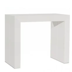 Consolle Allungabile Party Frassino Bianco, Diventa Un Comodo Tavolo