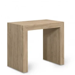 Consolle Allungabile Party Rovere Naturale, Diventa Un Comodo Tavolo