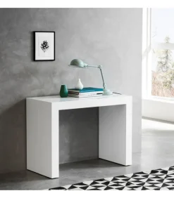 Consolle Allungabile Party Bianco, Diventa Un Comodo Tavolo