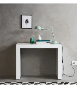 Consolle Allungabile Party Bianco, Diventa Un Comodo Tavolo