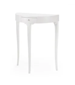 Consolle In Legno Massello Laccato Piano Opaco