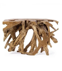 Consolle Solidad 120X40 Struttura In Radici Di Teak Originali
