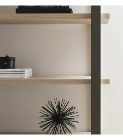 Coppia Librerie Con Struttura In Metallo Verniciato E Ripiani In Hpl O Fenix - L.90 H.215 P.35 Art. 773