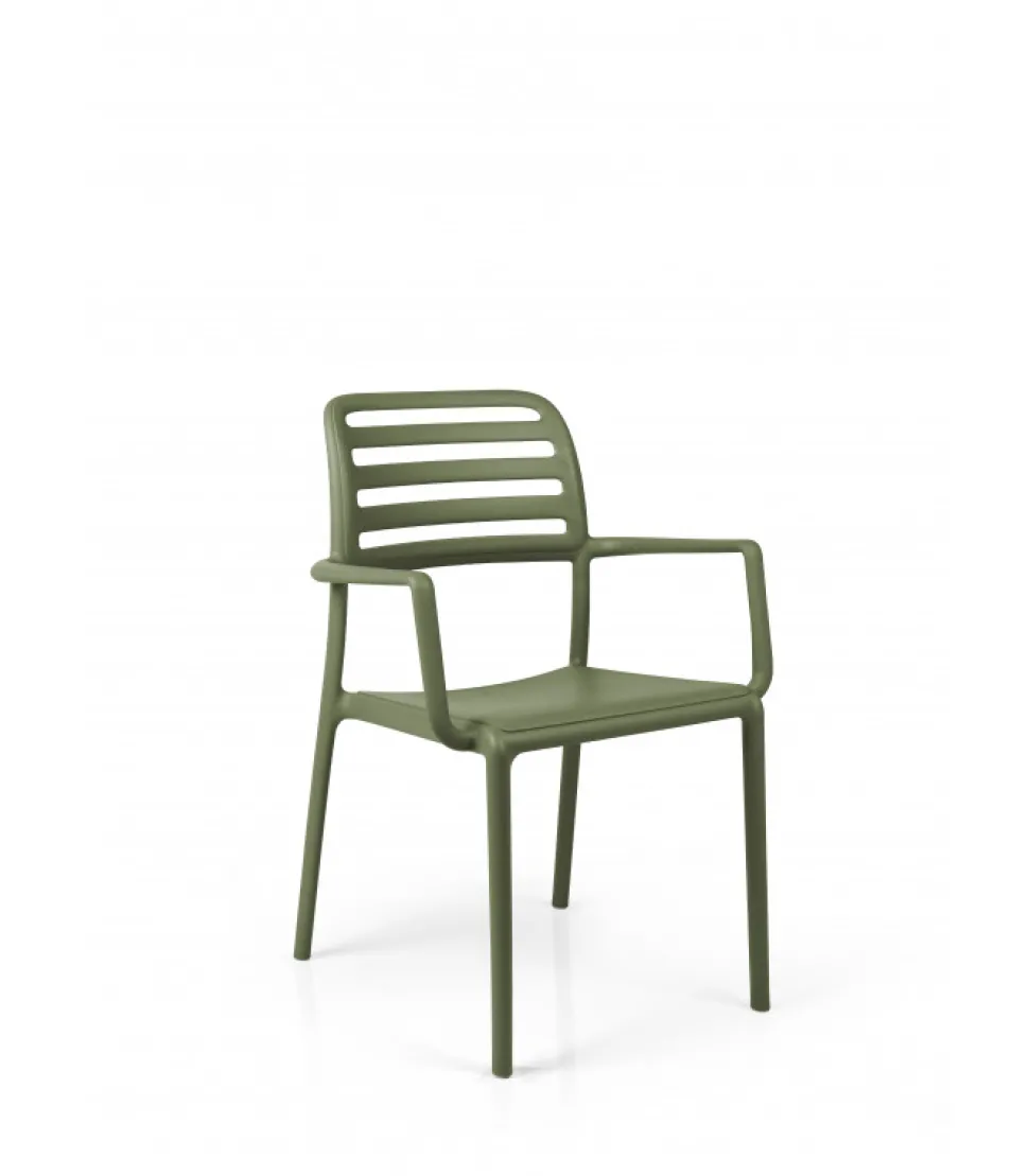 Costa, Sedia Con Braccioli Indoor Ed Outdoor