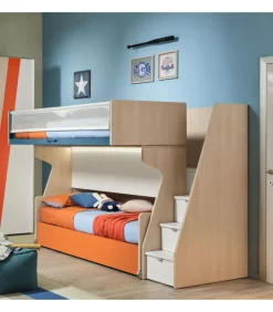 Crea Uno Spazio Fantastico Con Il Nostro Modello Kc50A: Composizione Soppalco Cameretta Con Letto A Castello Scorrevole