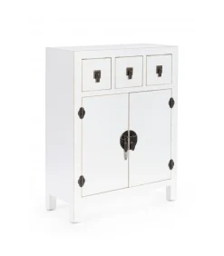 Credenza 2 Ante-3 Cassetti Pechino Bianco