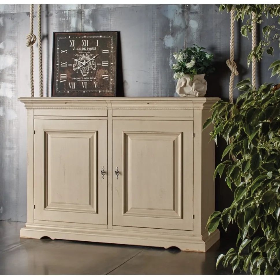 Credenza 2 Cassetti E 2 Porte 50 In Finitura Shabby Chic