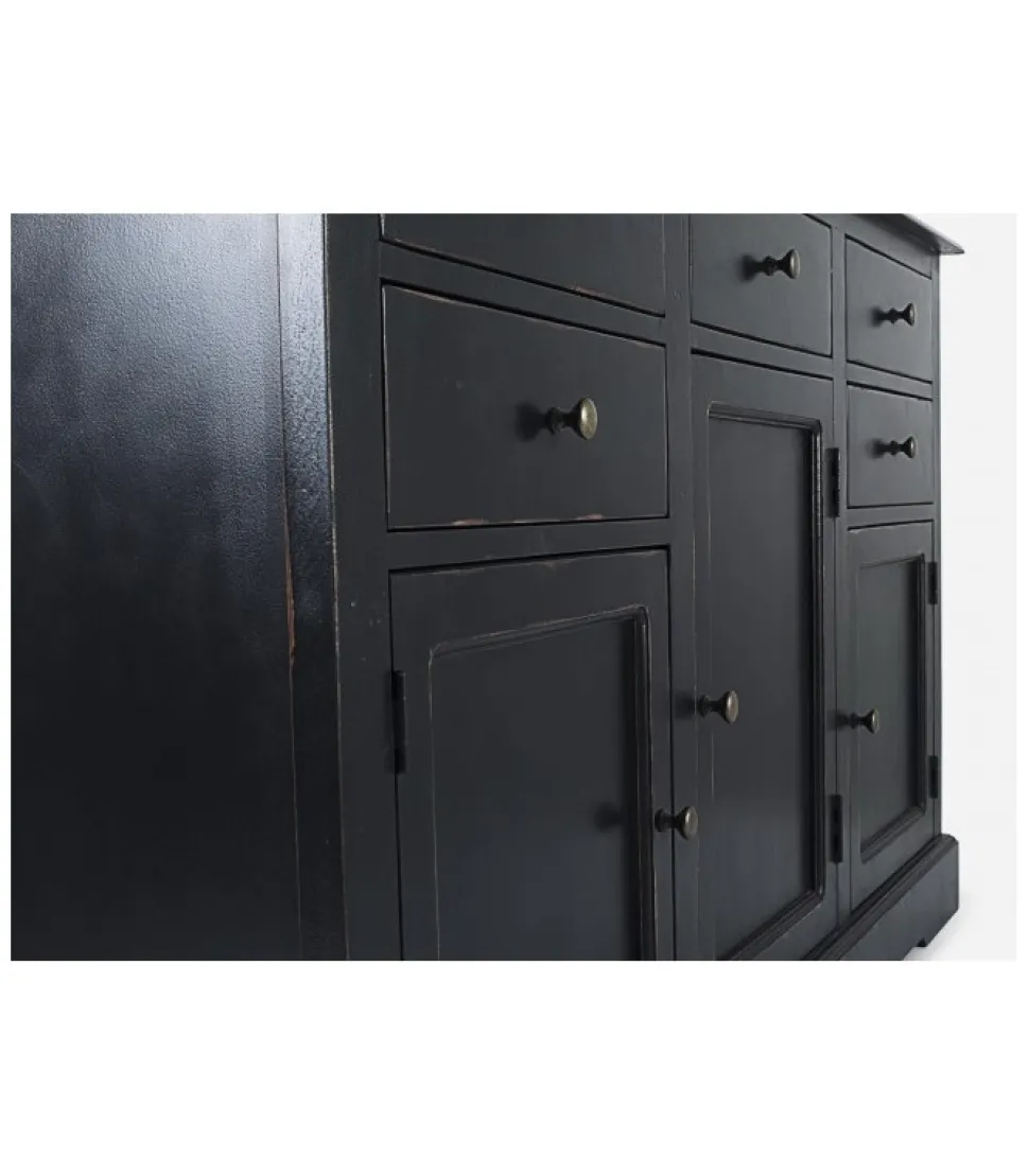 Credenza 3A-5C Jefferson Nero