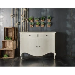 Credenza Sagomata 2 Cassetti E 2 Porte 256 In Finitura Shabby Chic