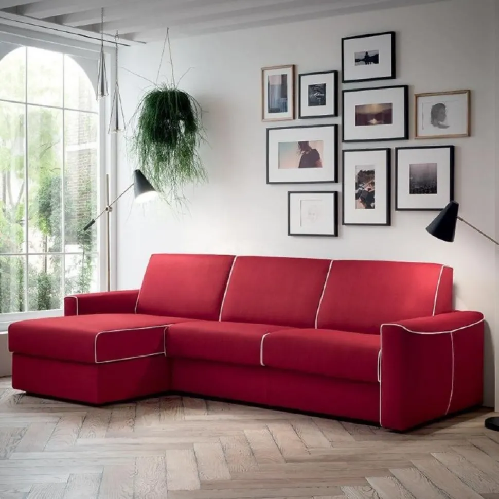 Dakota, Divano Con Penisola E Pratico Letto