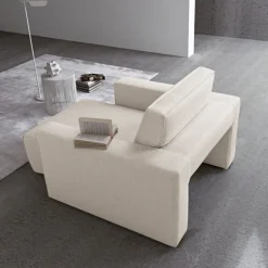 Divano Byron Con Penisola, La Seduta Si Allunga E Diventa Chaise Longue