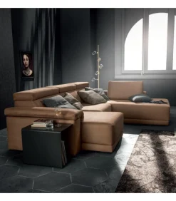 Divano Componibile Comfort Con Seduta Estraibile E Poggiatesta Reclinabile