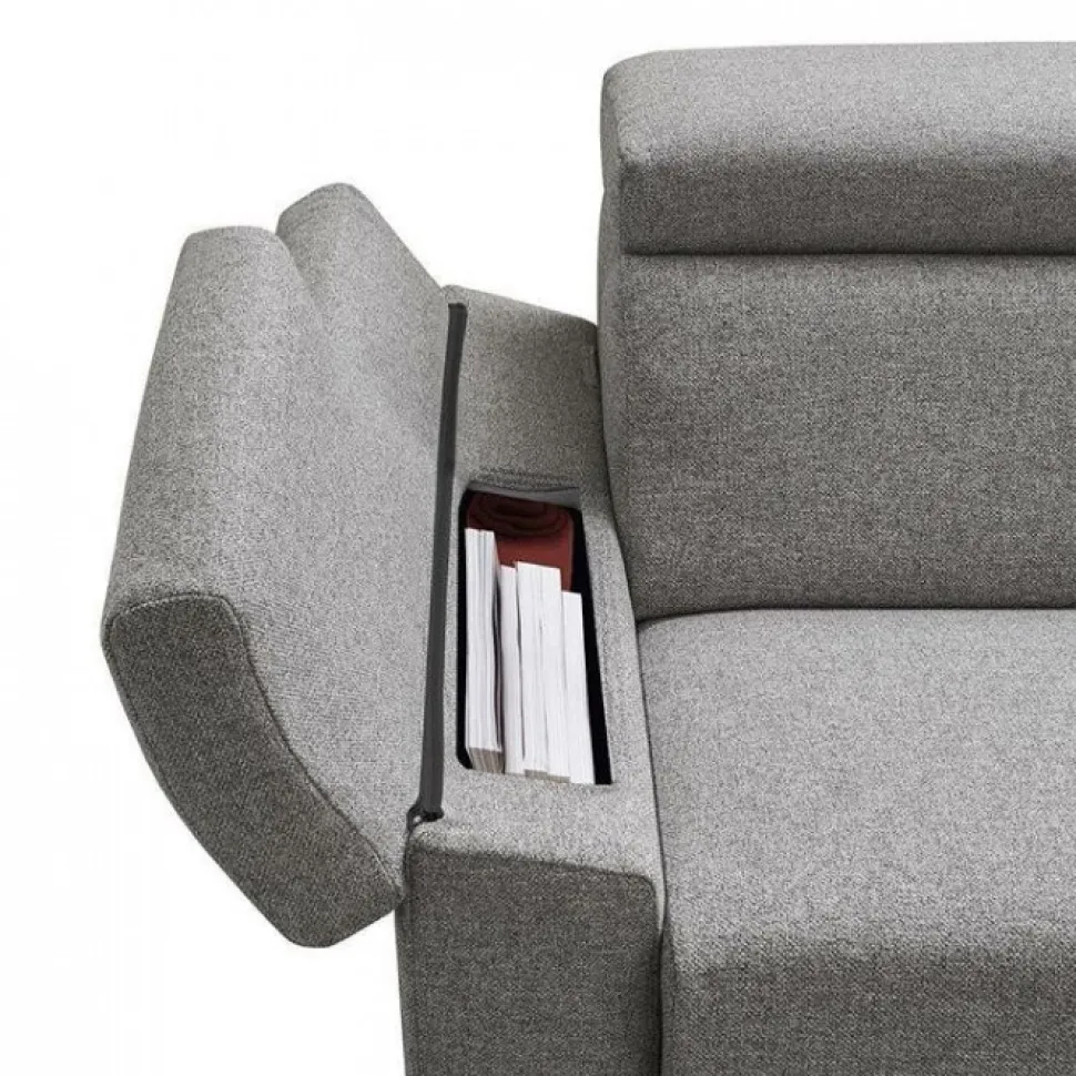 Divano Dexter, Con Poggiatesta Regolabile E Seduta Estraibile