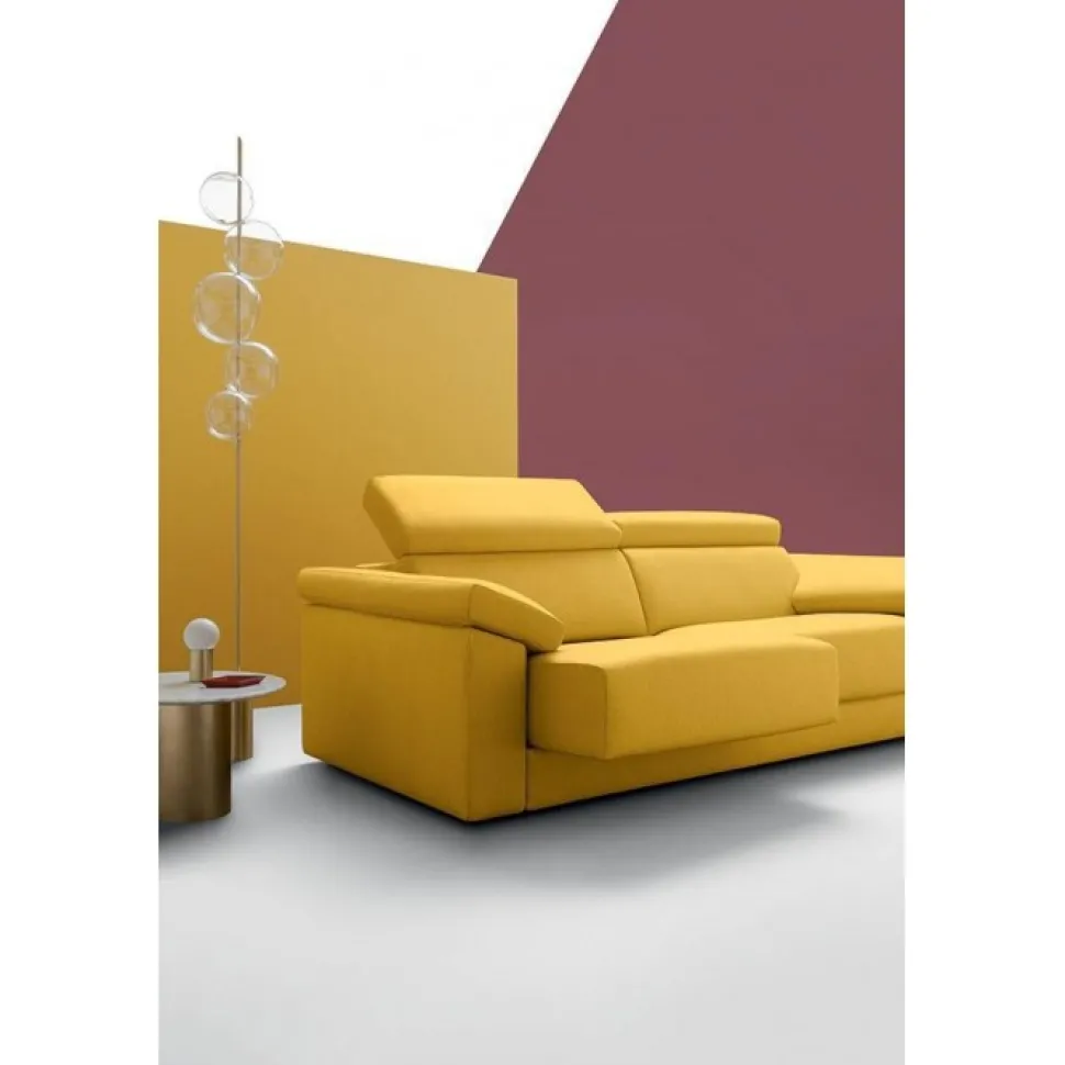 Divano Dexter, Con Poggiatesta Regolabile E Seduta Estraibile