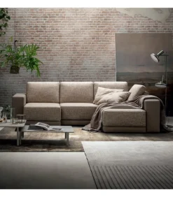 Divano Double, Con Confortevoli Seduta Estraibile E Braccioli Da 11-21-26 Cm.