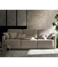 Divano Double, Con Confortevoli Seduta Estraibile E Braccioli Da 11-21-26 Cm.
