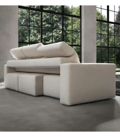 Divano Glide, Forme In Movimento Con La Seduta Estraibile E Schienali Reclinabili
