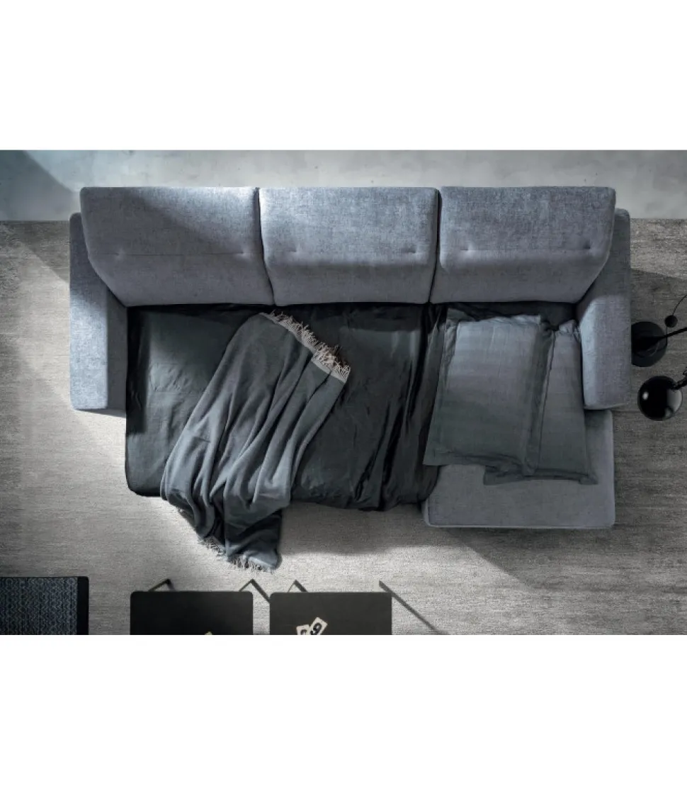 Divano Glide, Forme In Movimento Con La Seduta Estraibile E Schienali Reclinabili