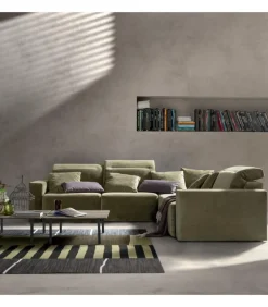 Divano Glide, Forme In Movimento Con La Seduta Estraibile E Schienali Reclinabili