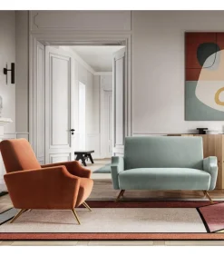 Divano Imbottito Disponibile In Moltissimi Colori E Tessuti