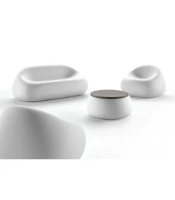 Divano In Polietilene Per Outdoor, Accessoriabile Di Kit Di Fissaggio E Luce E Led.