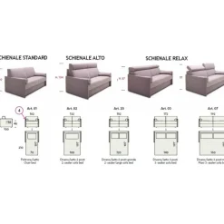 Divano Letto Blair, Comodo E Funzionale Con I Suoi Braccioli Sottilissimi