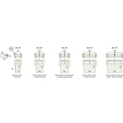 Divano Letto Callas Con Elegante Bracciolo Stondato