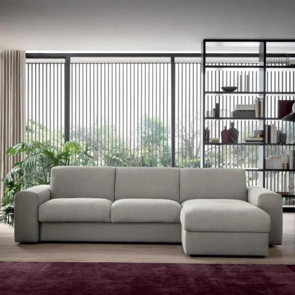 Divano Letto Con Penisola Spike, Anche Con Contenitore