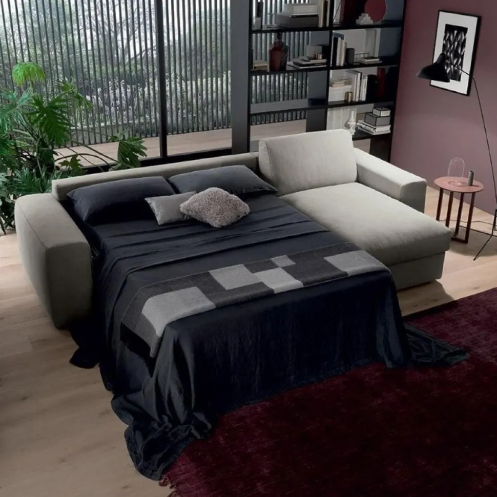 Divano Letto Con Penisola Spike, Anche Con Contenitore