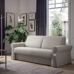 Divano Letto Flair Con Bracciolo Curvo, Bello E Comodo.