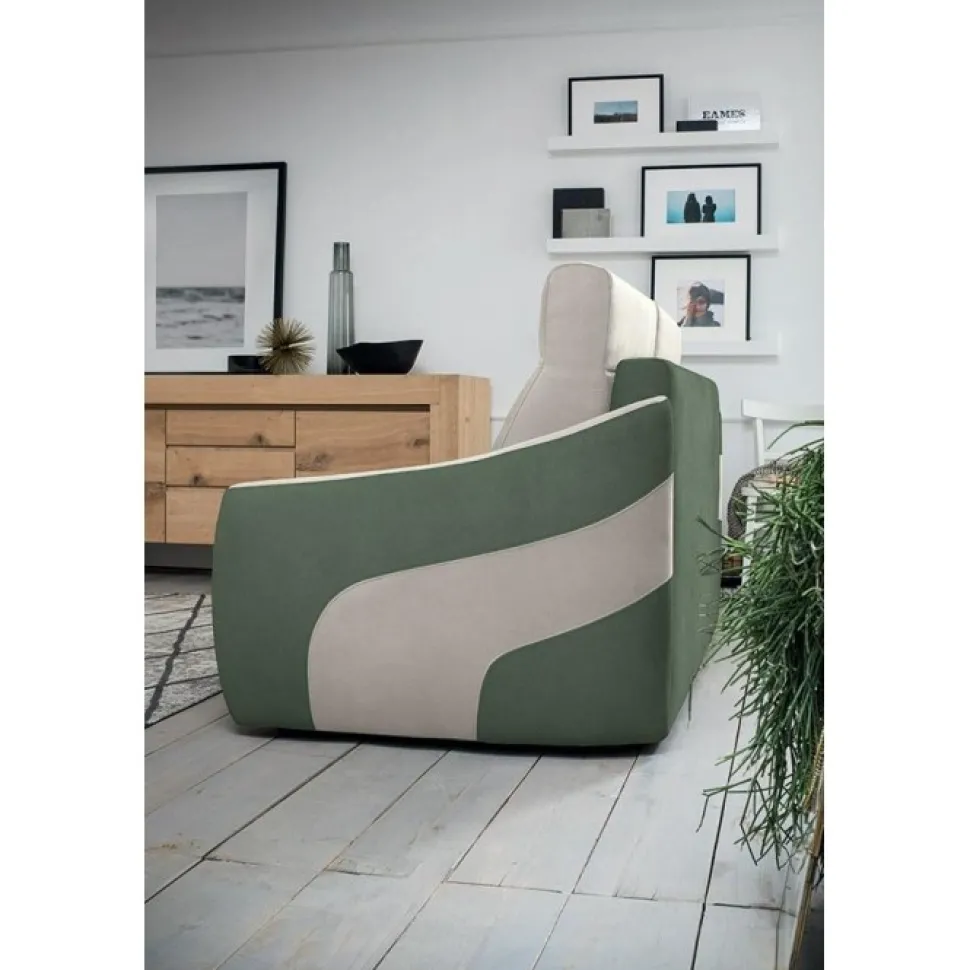 Divano Letto Xavier, Alti Cuscini Poggiatesta E Braccioli Avvolgenti