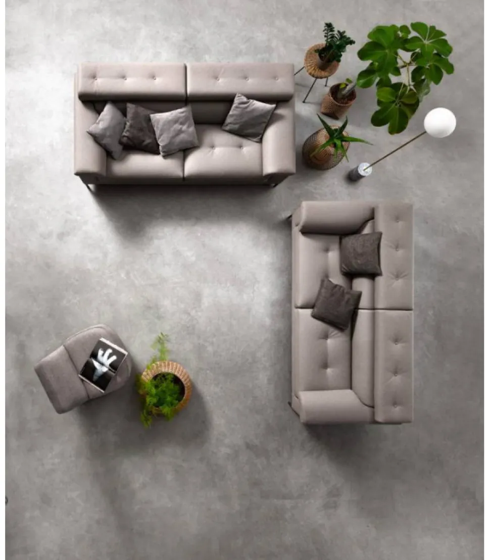 Divano Step Special, Scegli Il Rivestimento Tra Tessuti, Pelli Ed Ecopelli