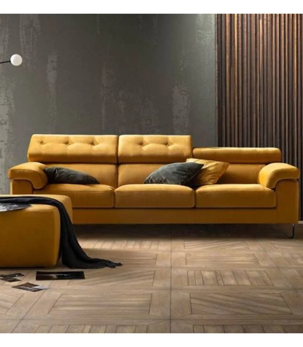 Divano Step Special, Scegli Il Rivestimento Tra Tessuti, Pelli Ed Ecopelli