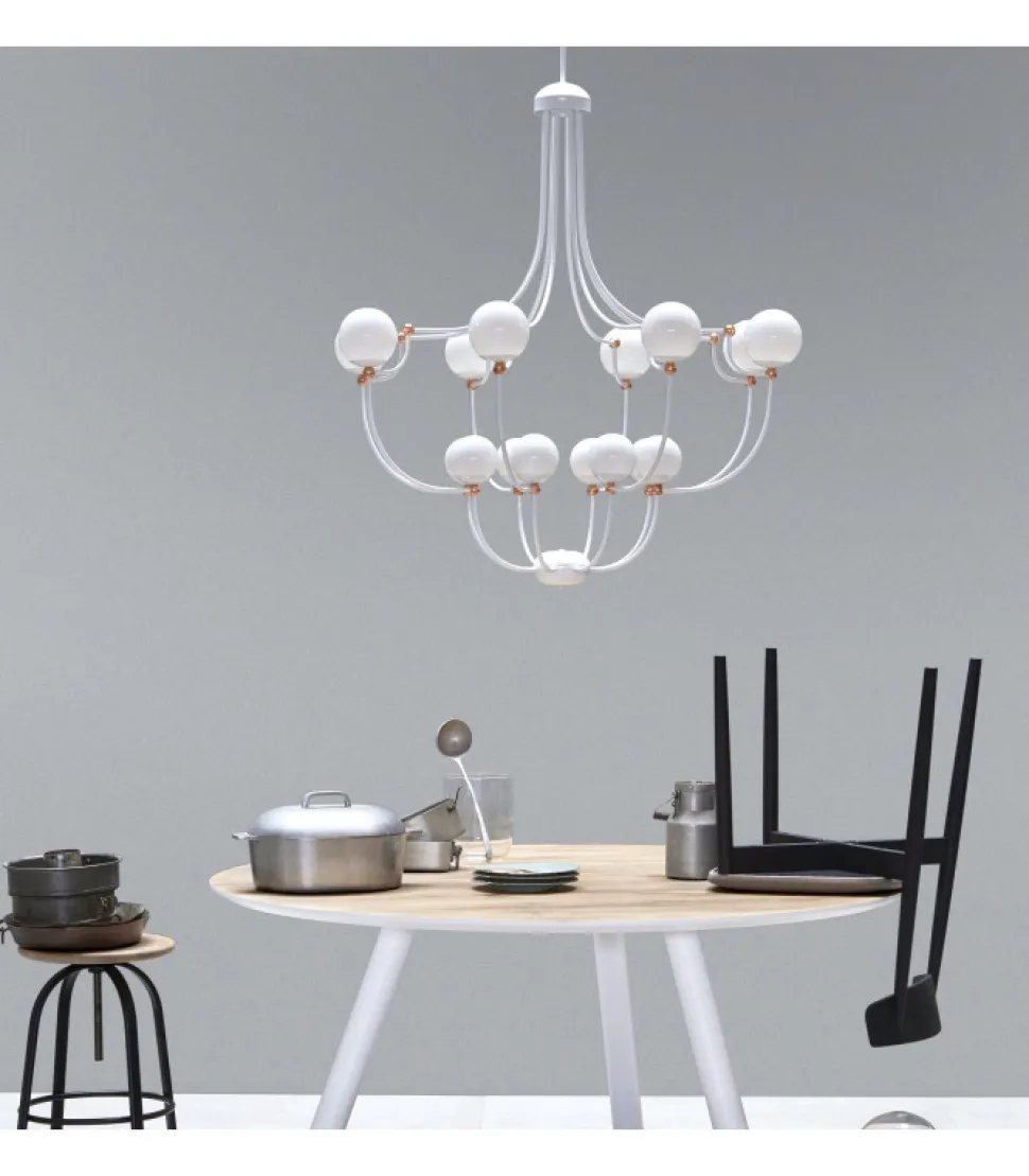 Dots, Lampadario A 16 Luci