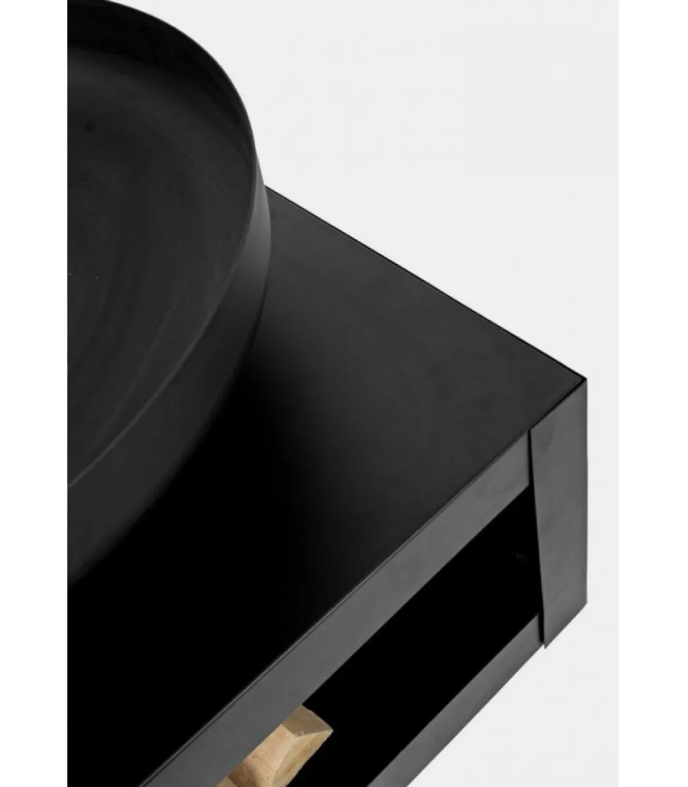 Efesto Braciere Con Porta Legna 70 X 70