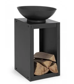 Efesto Braciere Con Porta Legna 38 X 38