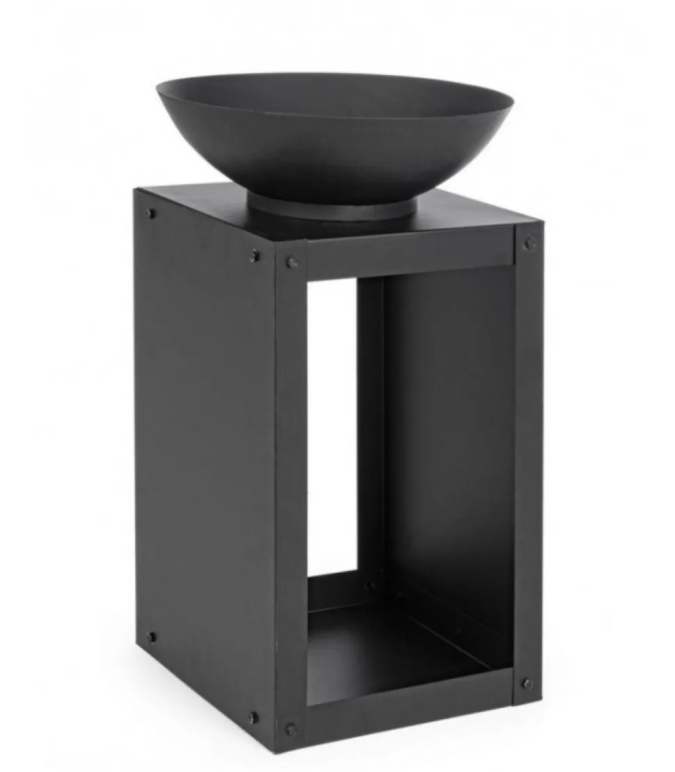 Efesto Braciere Con Porta Legna 38 X 38