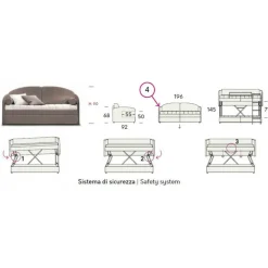 Ellen, Il Letto In Piu Grazie Al Meccanismo A Castello.