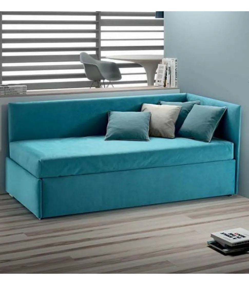 Enjoy Twice Angolo Con Schiena Reversibile, Letto Imbottito Con Contenitore