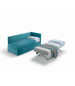 Enjoy Twice Angolo Reversibile , Letto Imbottito Con Secondo Letto Estraibile