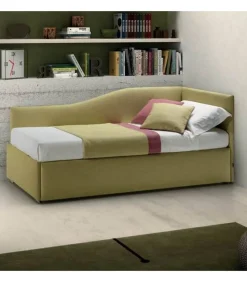 Enjoy Twice Angolo Sagomato, Letto Imbottito Con Ampio Contenitore