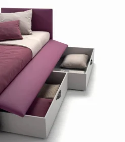Enjoy Twice Letto, Letto Imbottito Con Secondo Letto Estraibile Lateralmente