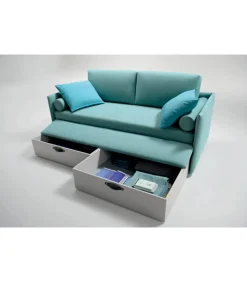 Enjoy Twice Sofa , Comodo Divano Utilizzabile Come Letto Con Secondo Letto Estraibile
