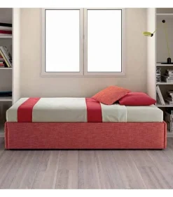 Enjoy Twice Sommier, Letto Imbottito Con Contenitore Apertura Sia Laterale Che Frontale